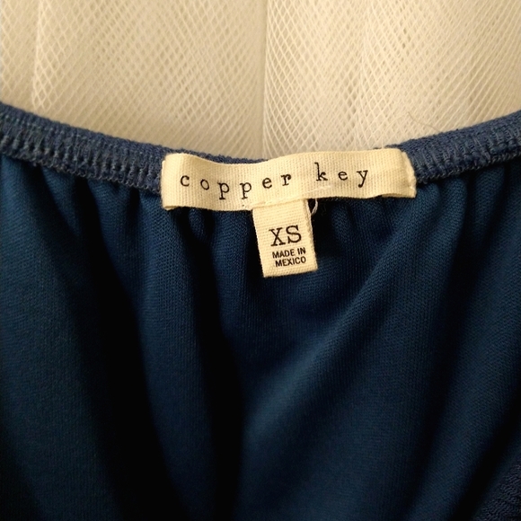 Copper Key Women's XS Navy Blue Blouse - Picture 5 of 5